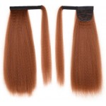 Extensie de par coada Afro Kinky tip Mesa cu Snur de 60 cm Cod K888-30# Castaniu Deschis